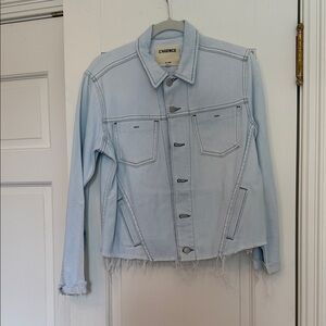 L'AGENCE Soft Blue Jean Jacket